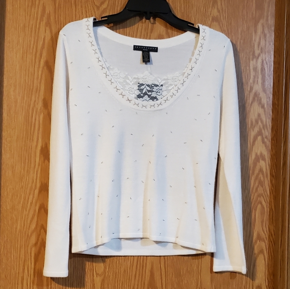 Apostrophe acrylic sweater